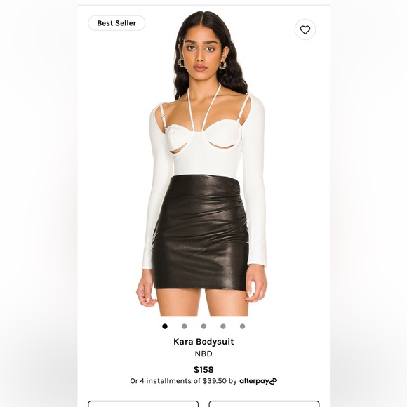 WHITE BODY SUIT REVOLVE - Picture 3 of 3